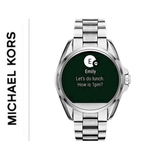 Accessories - Michael Kors unisex silver Bradshaw Smartwatch